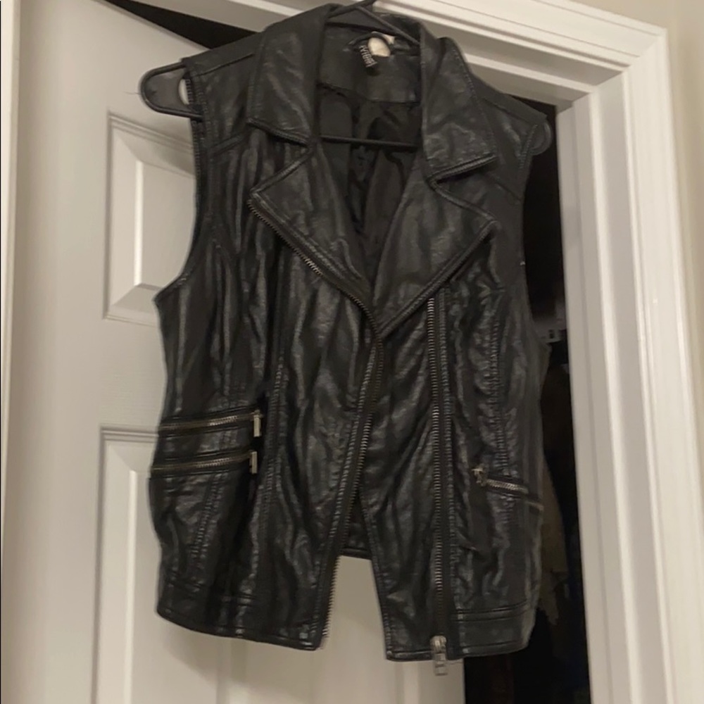 H&M Leather Biker Vest